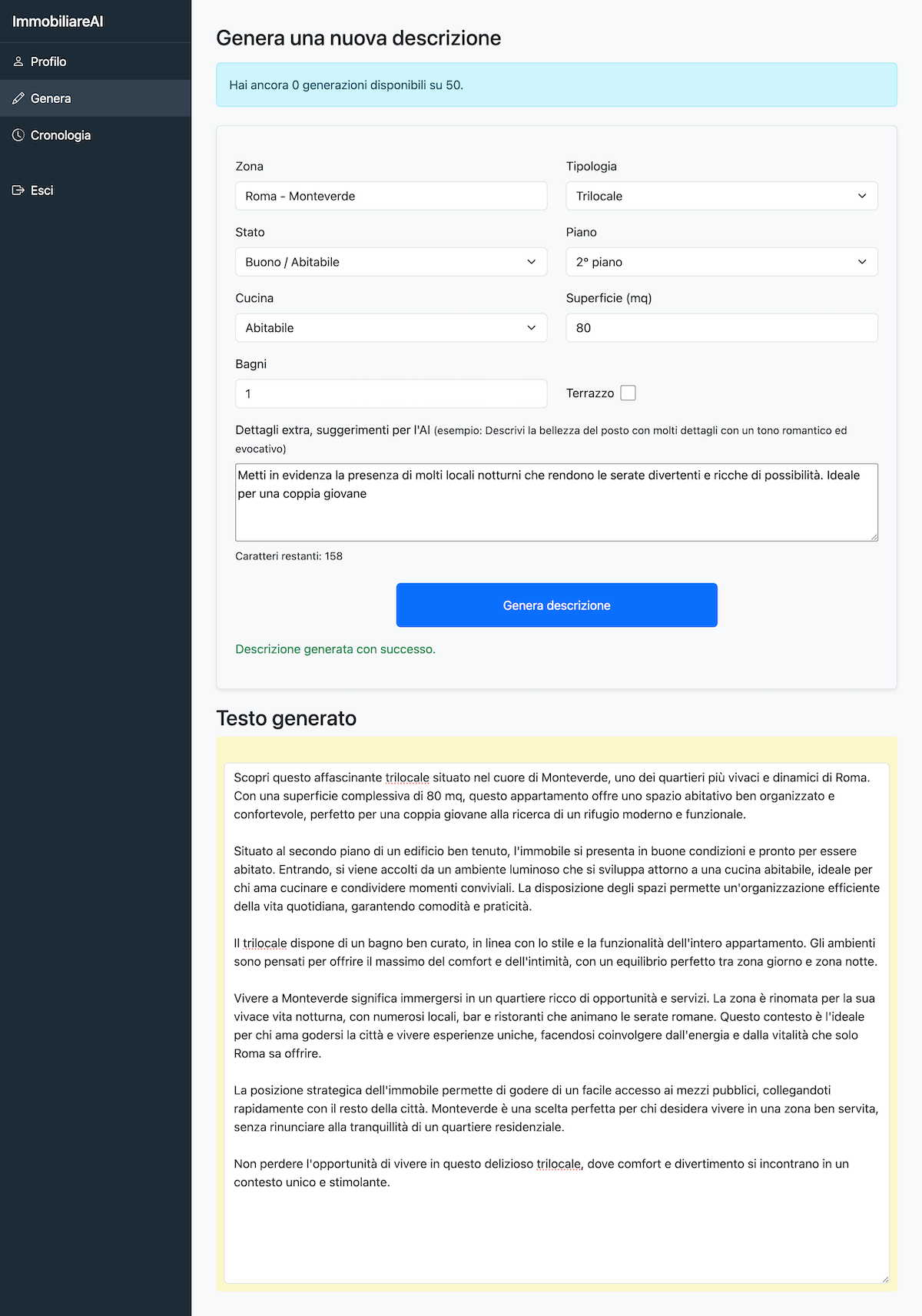 ImmobiliareAI Web – demo